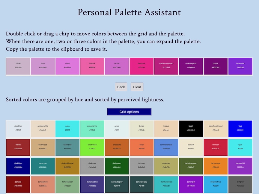 Palette app screenshot